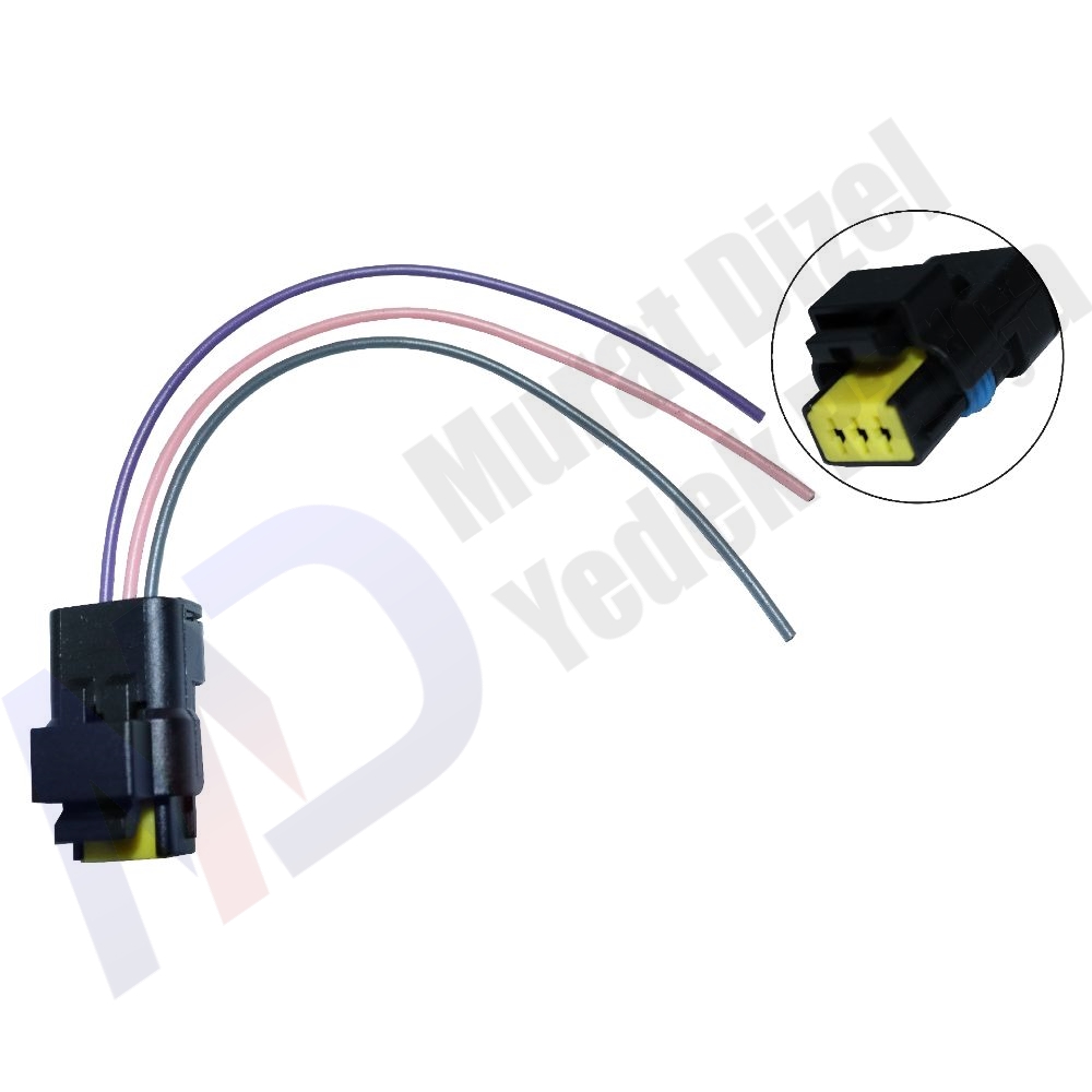 YERLI-SOKET CRFİŞ-3D007 RENAULT PEUGEOT ENJEKSİYON SOKETİ 3'LÜ SİGMA