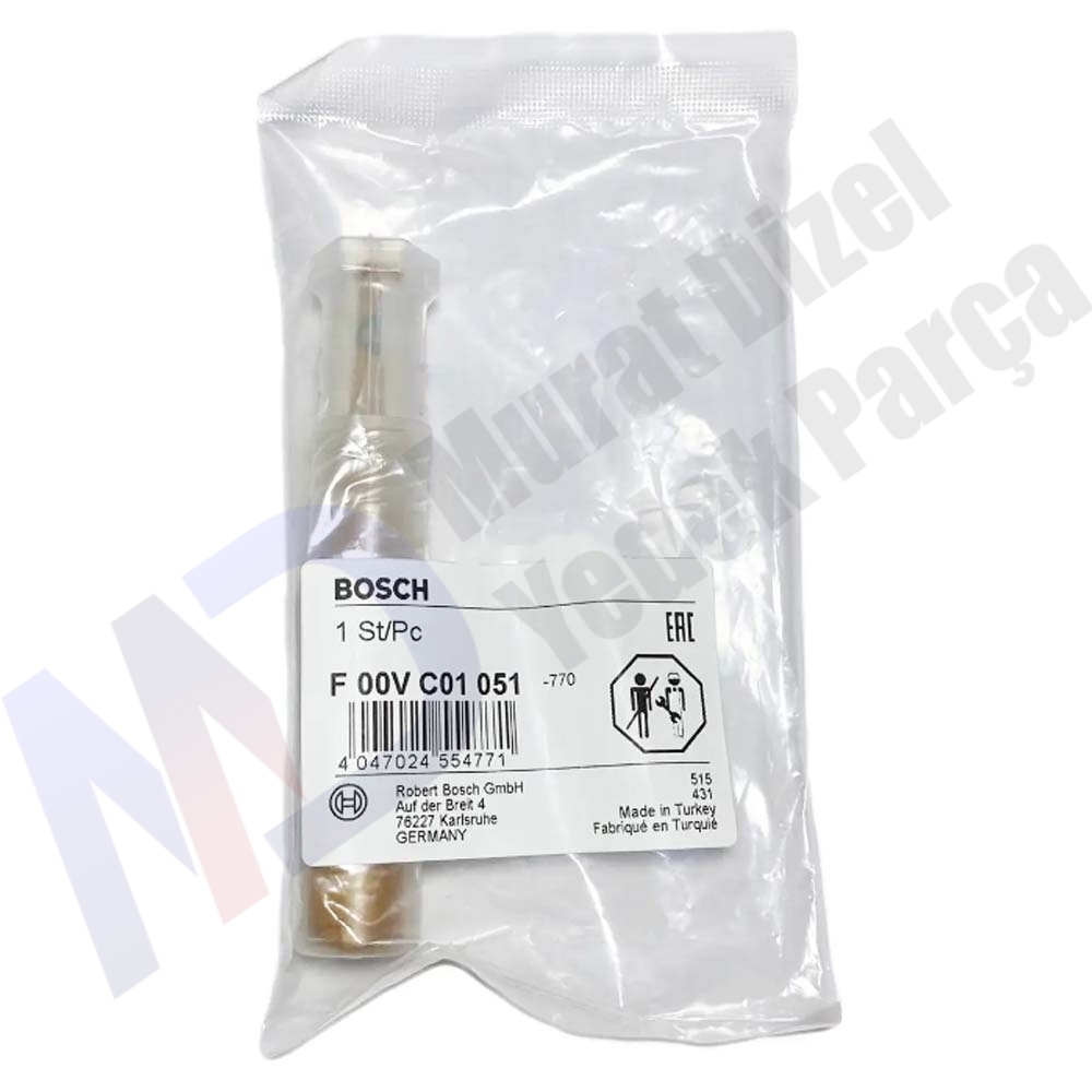 BOSCH F00VC01051 Common Rail Common Rail Valf Seti T056