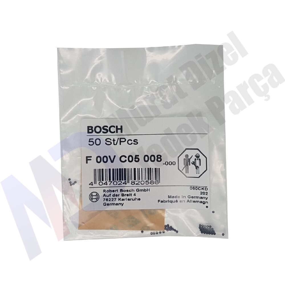 BOSCH F00VC05008 Valf Valf Bilyası